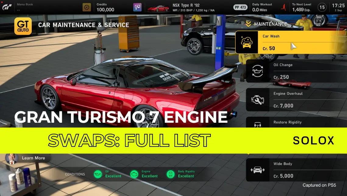 Gran Turismo 7 Engine Swaps: Full List