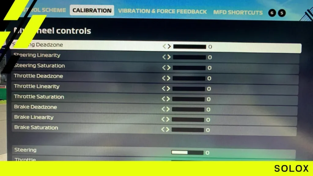 Calibration Settings