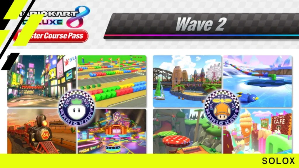 What tracks are from the Booster Course Pass Wave two?