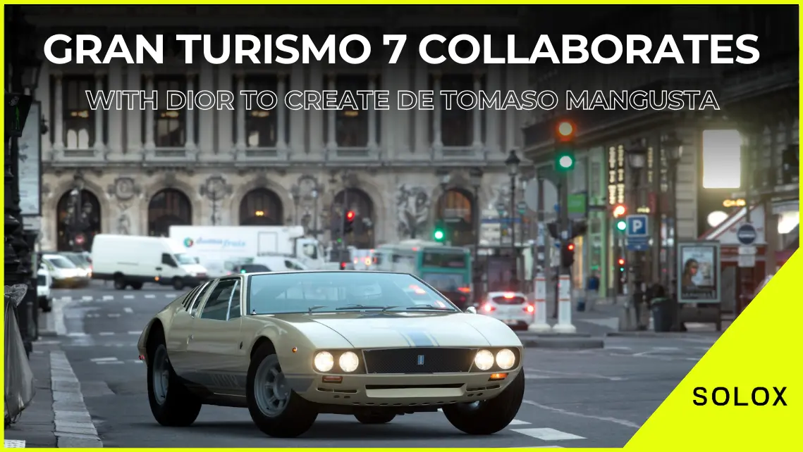 Gran Turismo 7 Collaborates with Dior to Create De Tomaso Mangusta