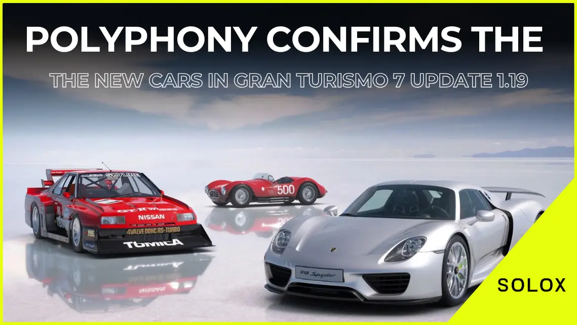 Polyphony Confirms the New cars in Gran Turismo 7 Update 1.19