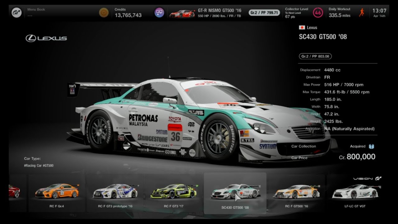 Lexus SC430 GT500 '08