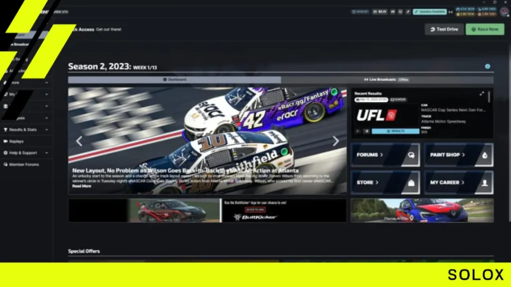 iRacing’s Classic Membersite will Drastically Change in 2023 Season 2