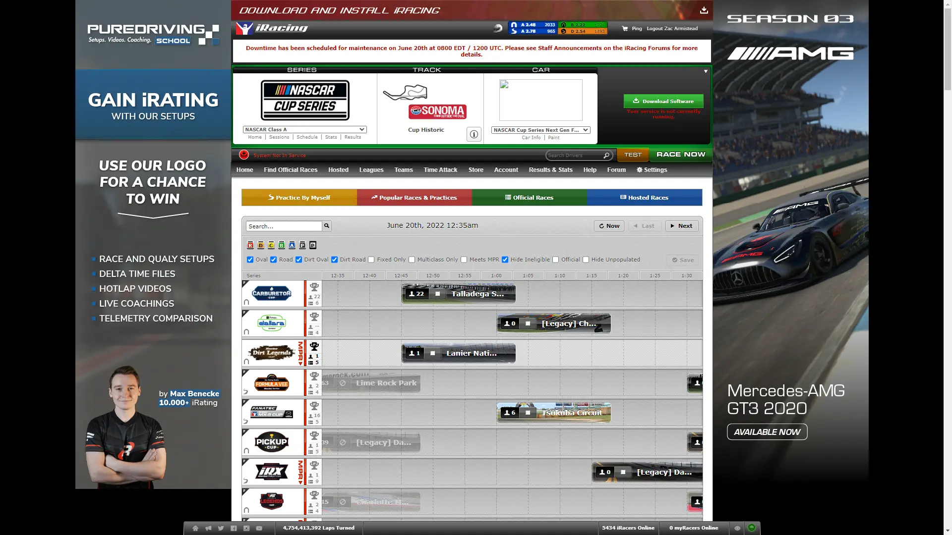 iRacing’s Classic Membersite will Drastically Change in 2023 Season 2
