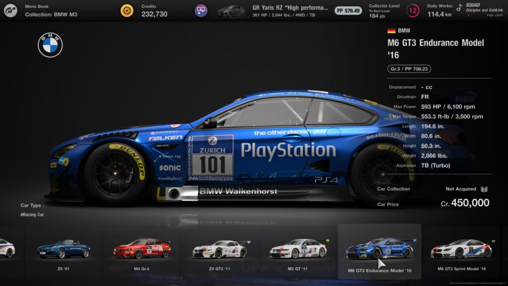 Car Valuation Service in GT7