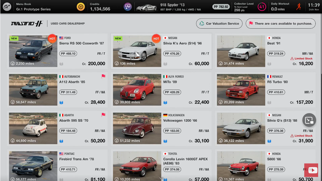 How to you sell cars in Gran Turismo 7 