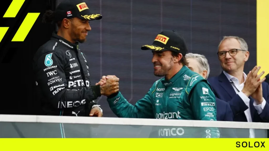How is the ranking competition between Lewis Hamilton and Fernando Alonso?