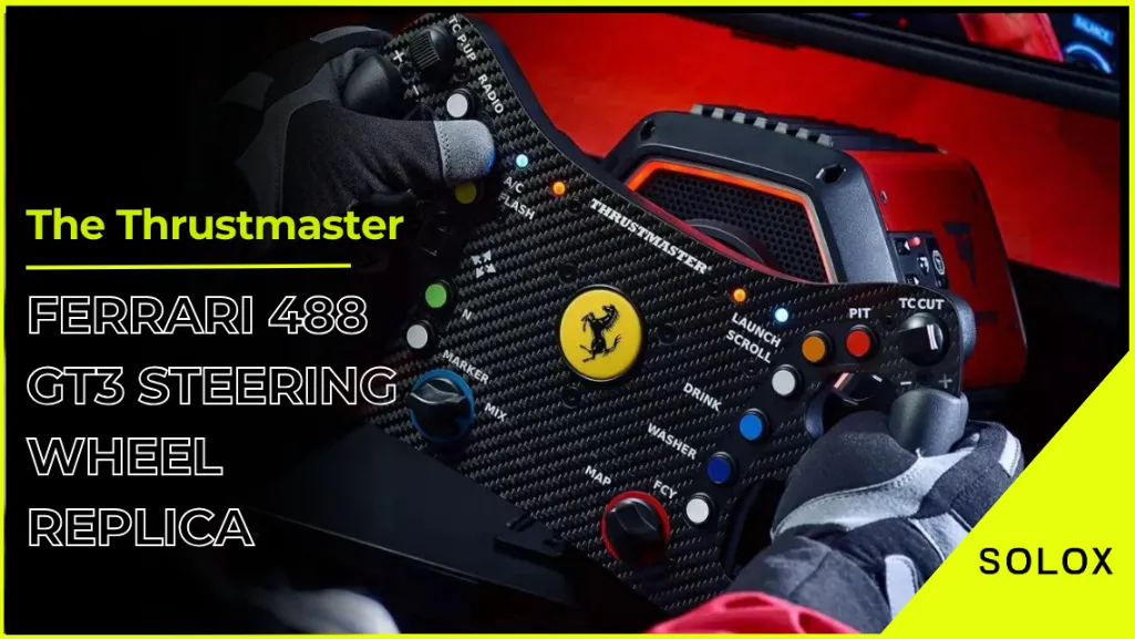 The Thrustmaster Ferrari 488 GT3 Steering Wheel Replica