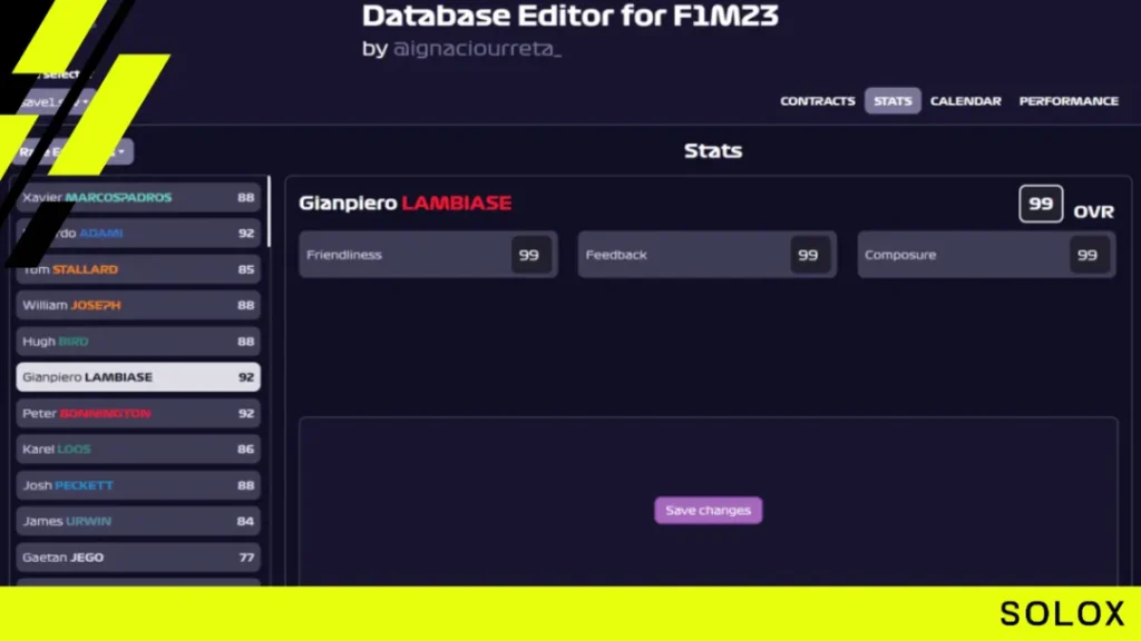 How to use our F1 23 setup database