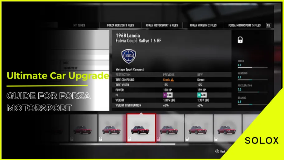 Ultimate Car Upgrade Guide for Forza Motorsport