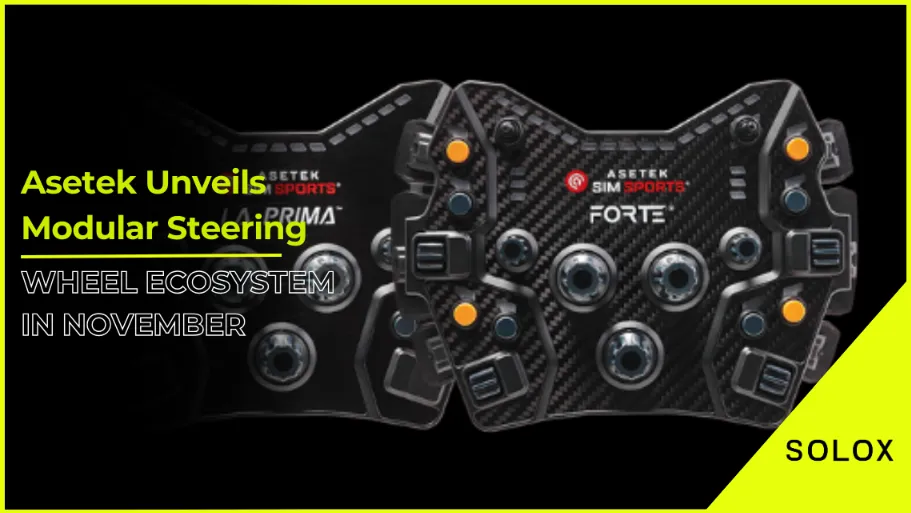 Asetek Unveils Modular Steering Wheel Ecosystem in November