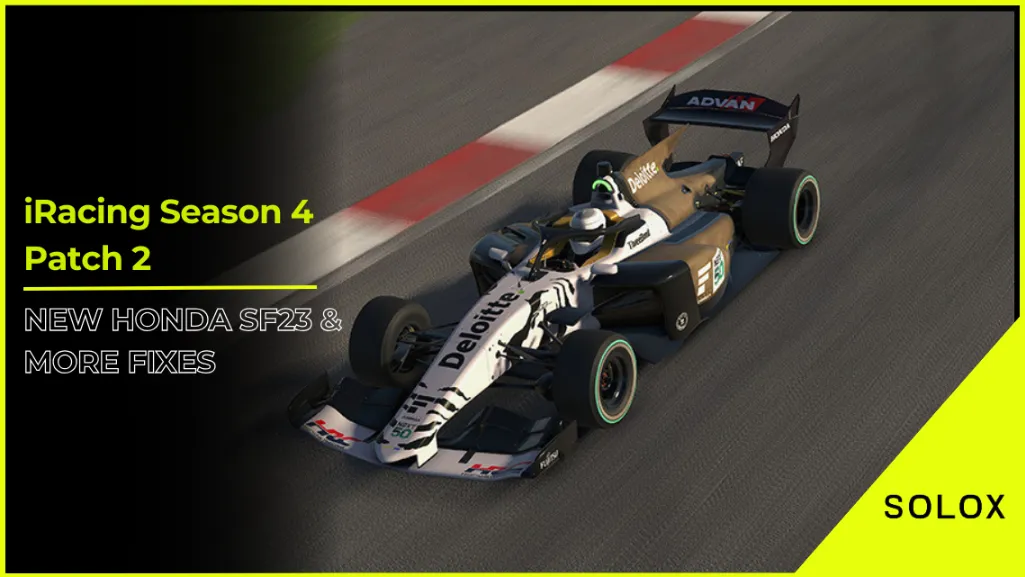 iRacing Season 4 Patch 2: New Honda SF23 & More Fixes
