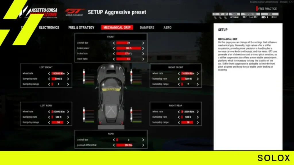 Caster Setup for Enhanced Mechanical Grip