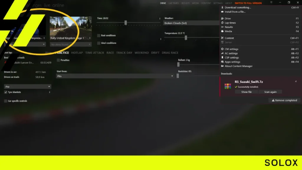 Install Mods Using Content Manager
