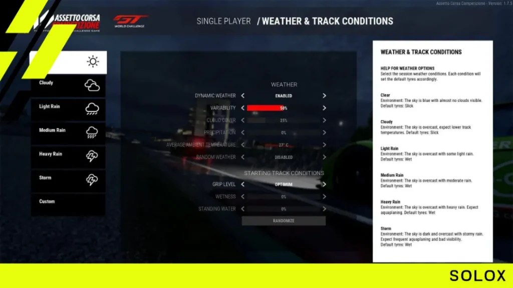 Setup Considerations for Optimal Track Temperatures