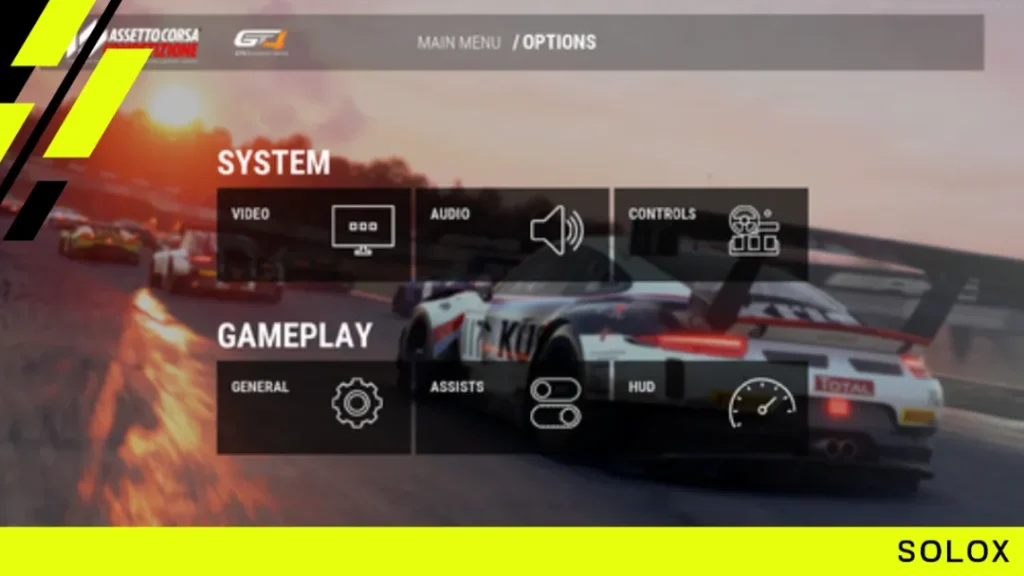 Navigating the HUD in ACC on Series X