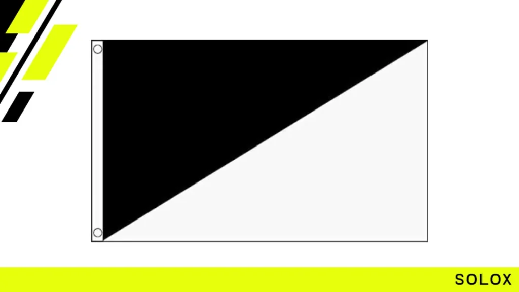 The Black and White Diagonal Flag