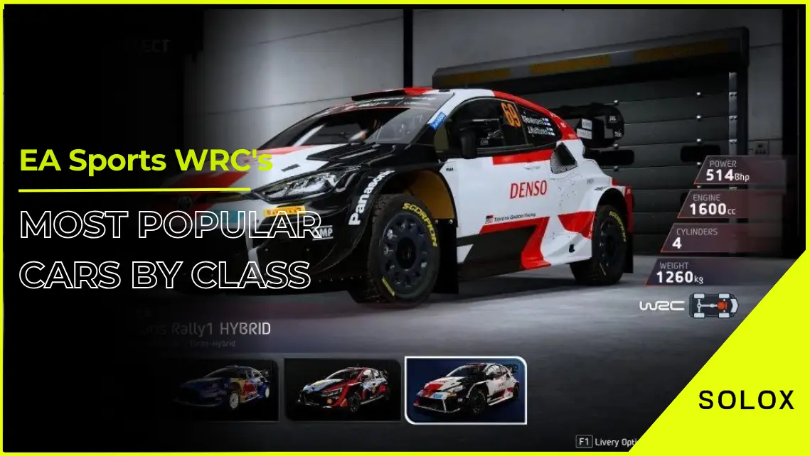 EA Sports WRC's Most Popular Cars by Class