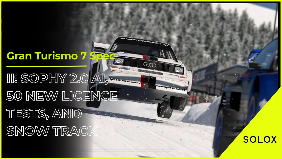 Gran Turismo 7 Spec II: Sophy 2.0 AI, 50 New Licence Tests, and Snow Track