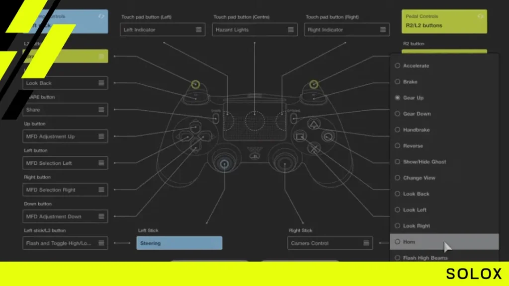 Setting Up the Horn on a Controller or Wheel