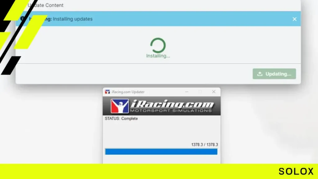 Installing iRacing and Updating