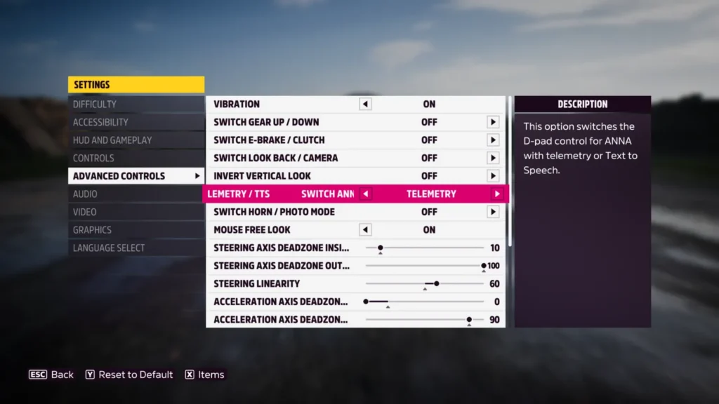 Accessing Telemetry FH5