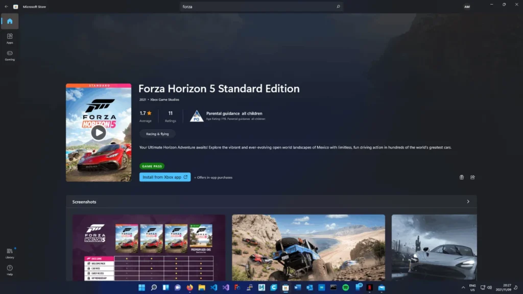 Alternative Method Microsoft Store FH5