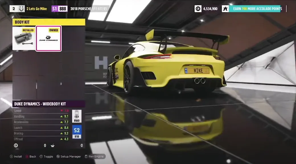 Available Widebody Kits FH5