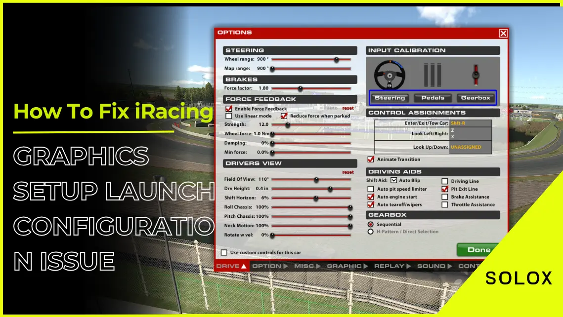 How To Fix iRacing Graphics Setup Launch Configuration Issue