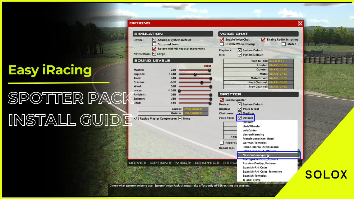 Easy iRacing Spotter Pack Install Guide