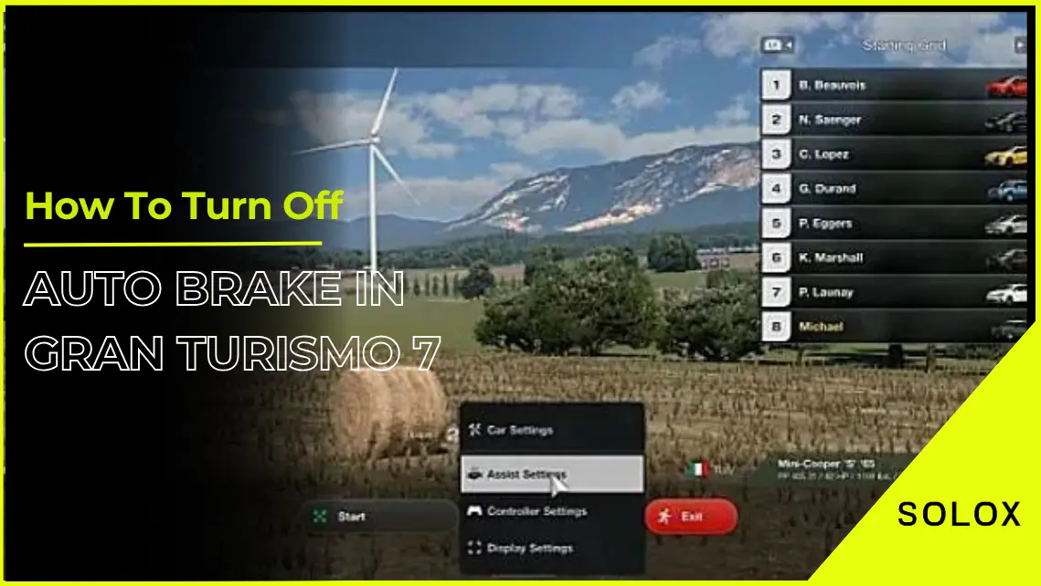 How To Turn Off Auto Brake in Gran Turismo 7