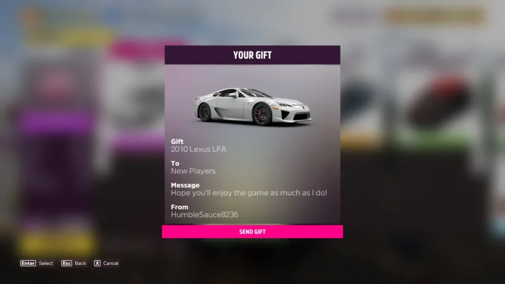 Signing Your Gift FH5