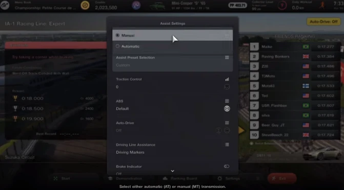How to Shift Gears in Gran Turismo 7