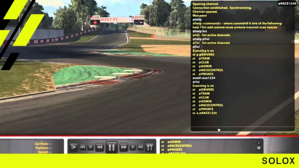 Step 1: Accessing the Radio Function in iRacing