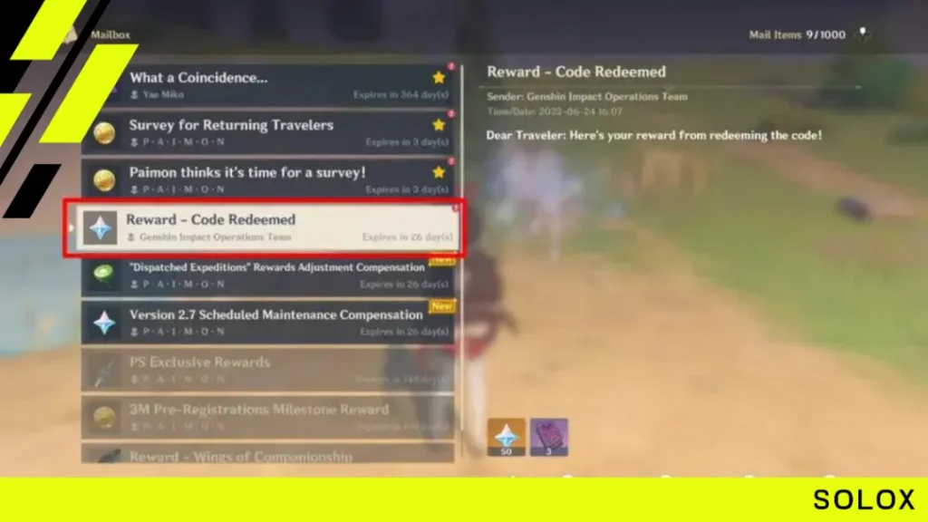 Navigating to the Redemption Area