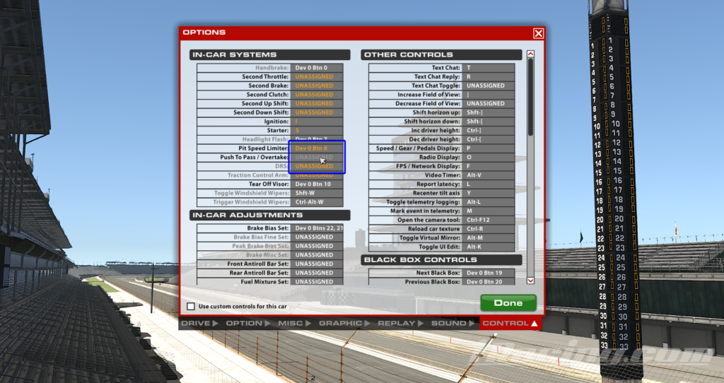 Customizing Control Buttons and Black Boxes