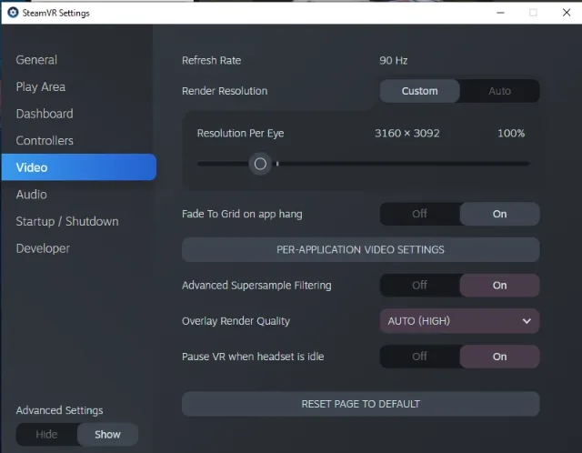 Installing SteamVR iracing
