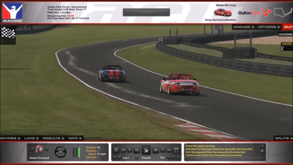 Loading the Replay iRacing