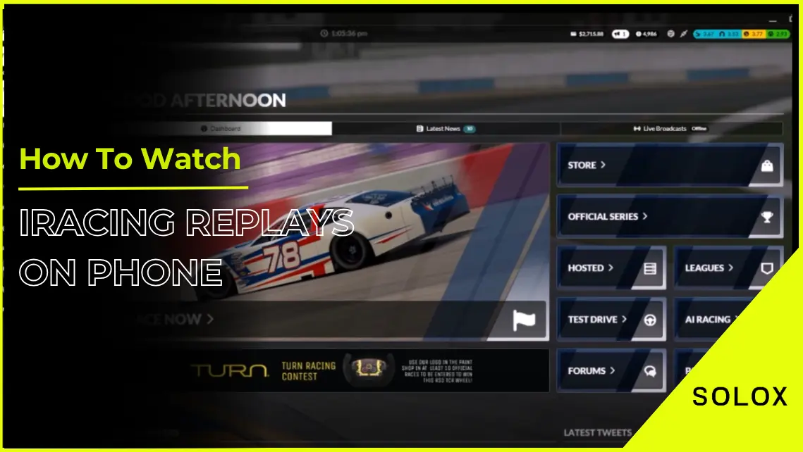 How To Watch iRacing Replays On Phone