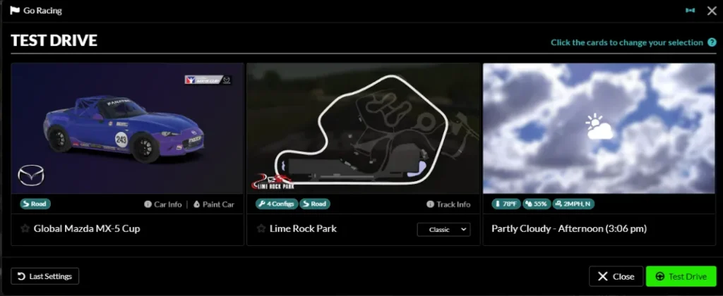 Understanding iRacing's Test Drive Feature