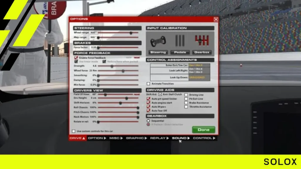 Launching iRacing and Accessing Audio Settings