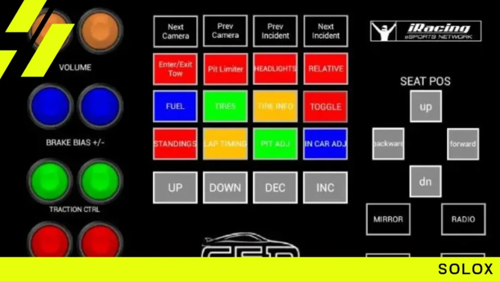 Configuring Button Functions for iRacing
