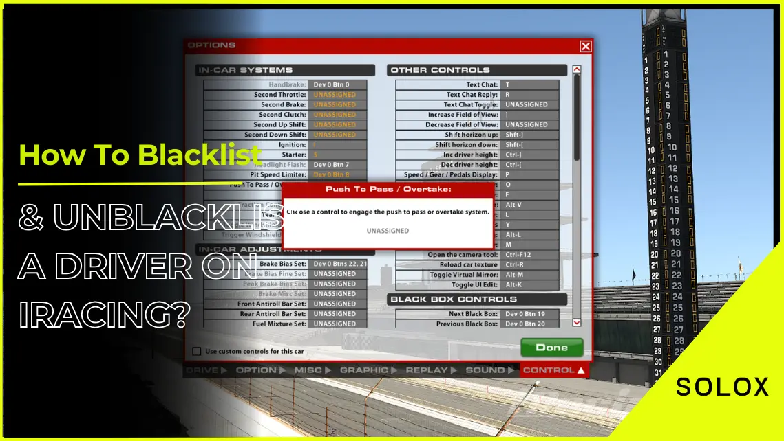 How To Blacklist & Unblacklist A Driver On iRacing?