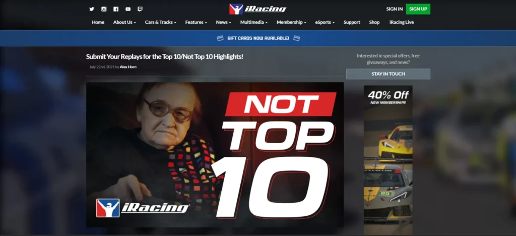 How To Submit A Video To iRacing For Top 10