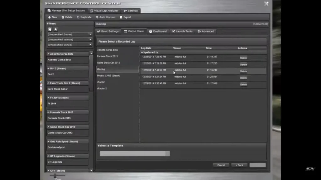 Configuring Input Settings in iRacing 2
