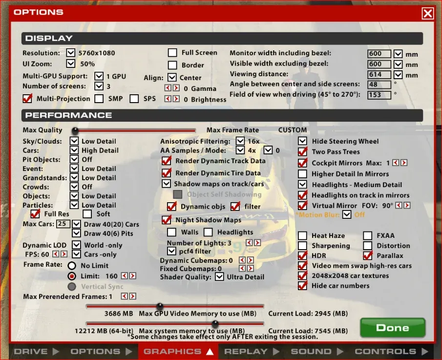 How To Make iRacing Use All Available Gpu Memory