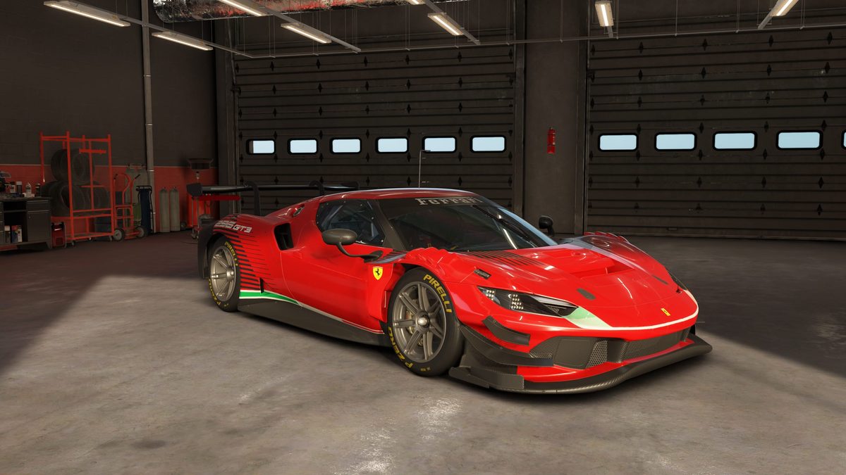 Ferrari 296 GT3 in Assetto Corsa EVO