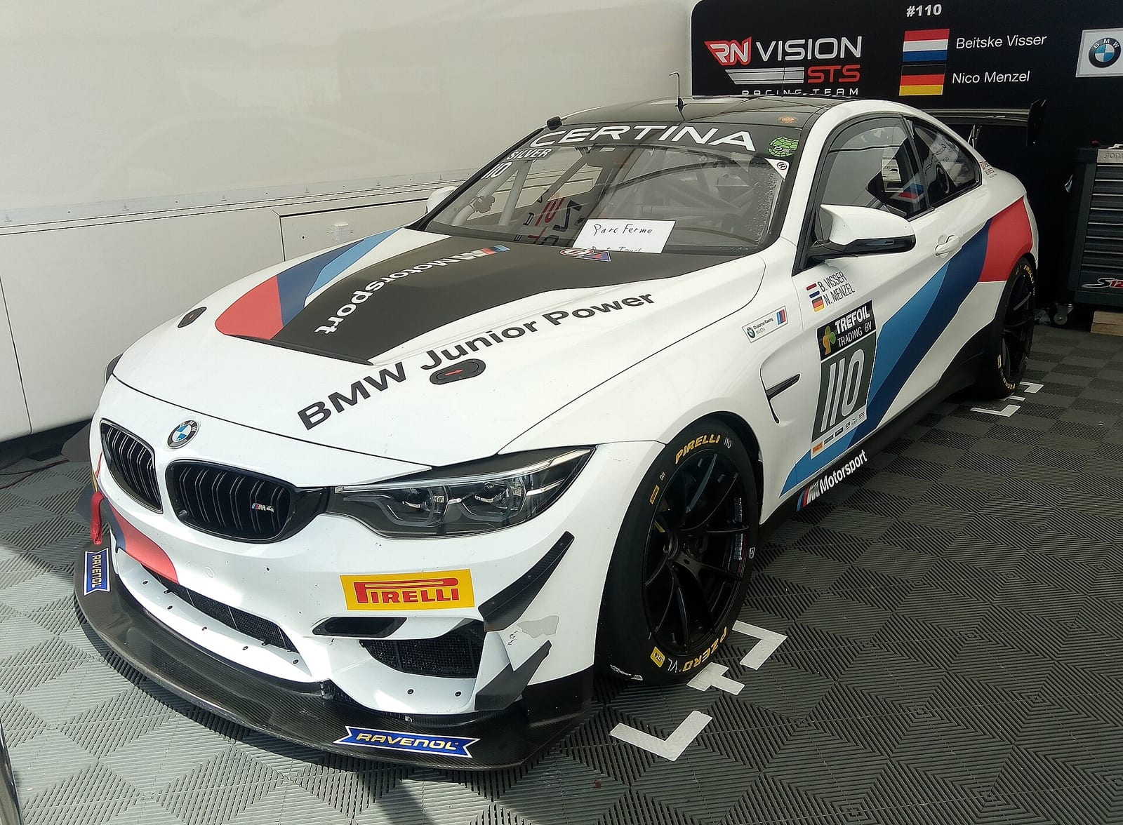 BMW M4 GT4 race car