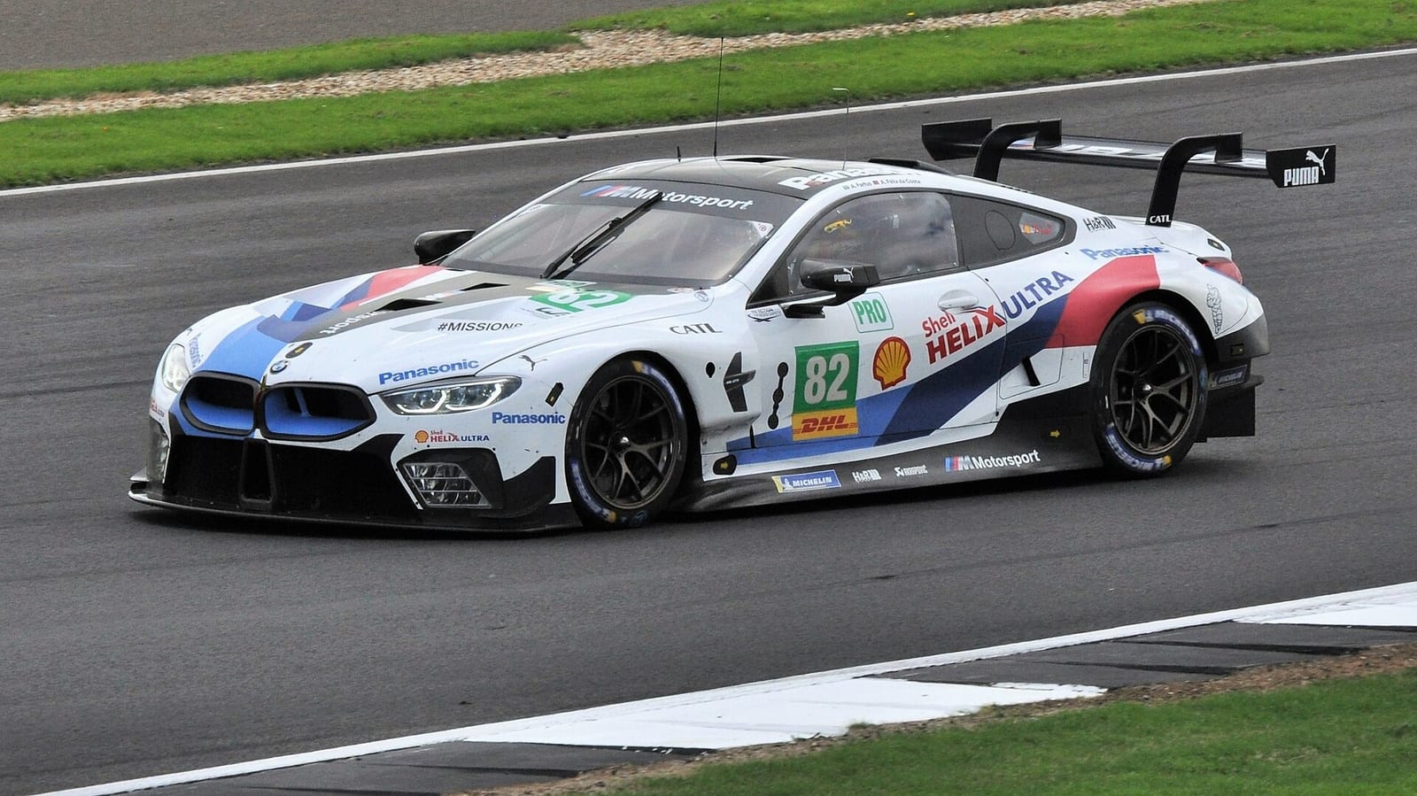 BMW M8 GTE number 82 at Silverstone in 2018