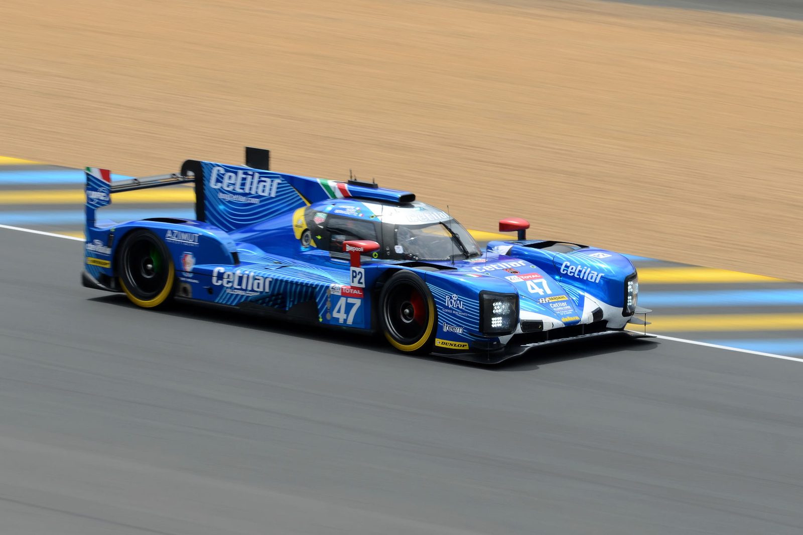 The Dallara P217 of Cetilar Villorba Corse at the 2018 Le Mans test day